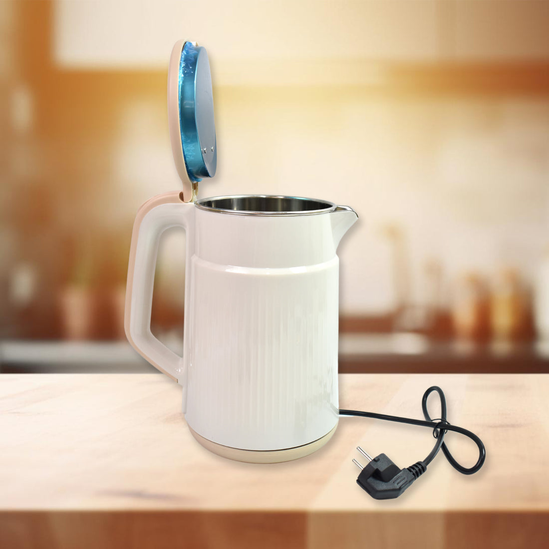 Double Wall Stainless Steel Electric Cordless Tea Kettle (1500w  2.3 Ltr.) - Shop Gharse