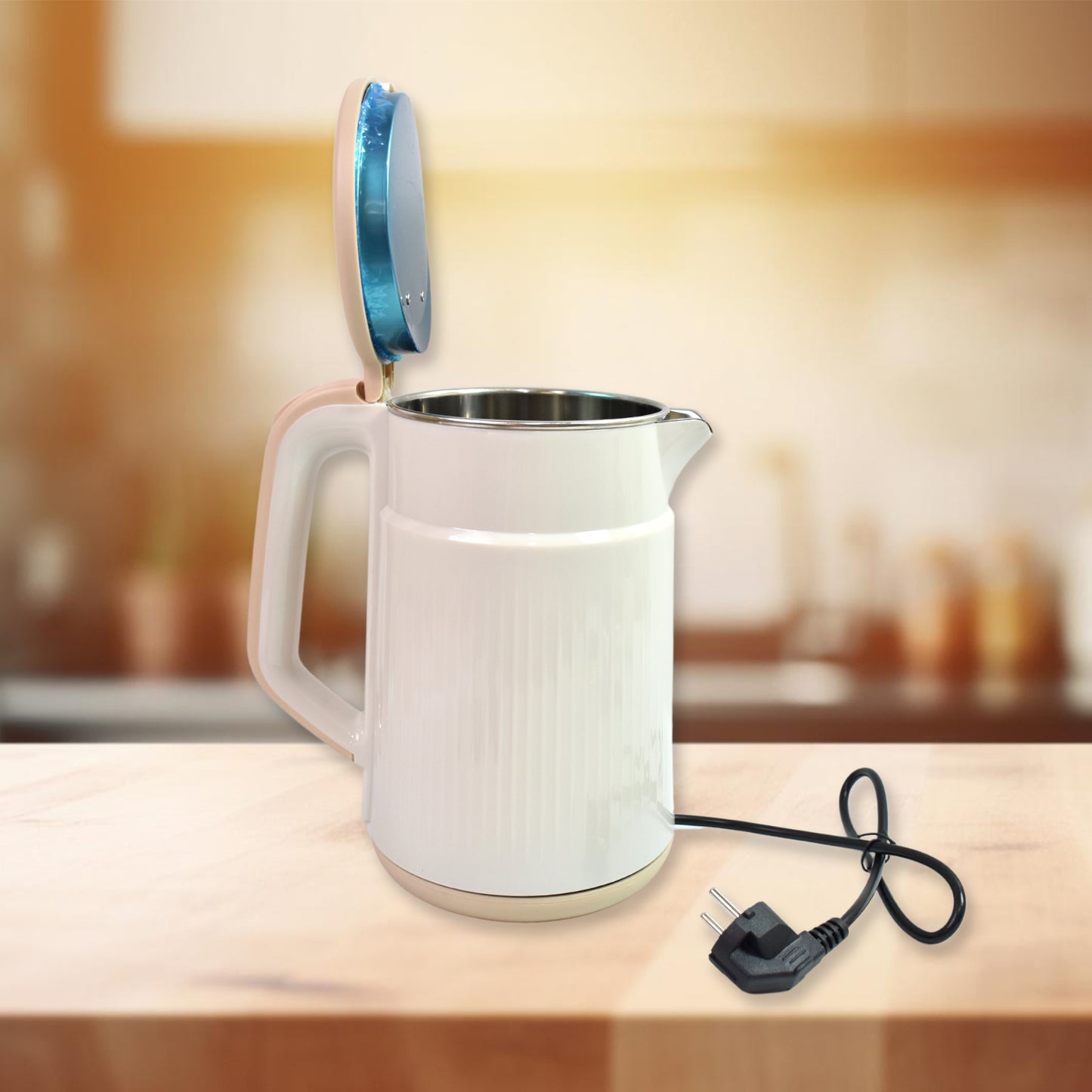 Double Wall Stainless Steel Electric Cordless Tea Kettle (1500w  2.3 Ltr.) - Shop Gharse