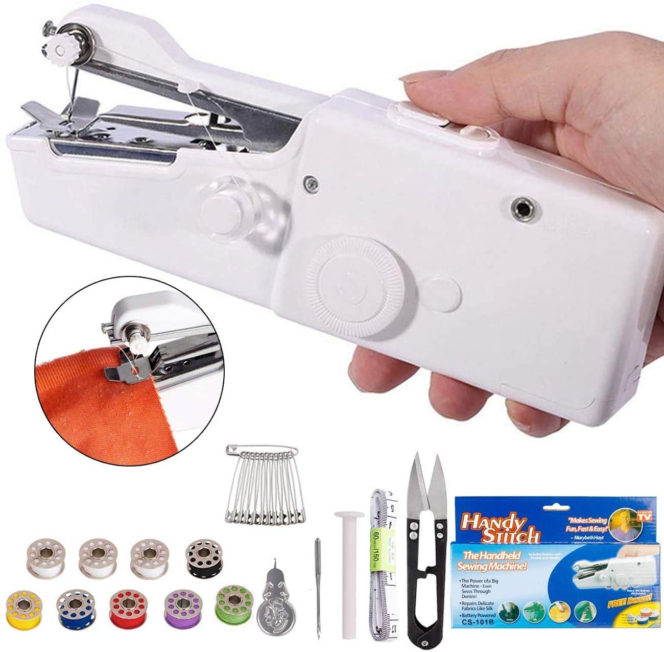 1232 Handheld Portable Mini Electric Cordless Sewing Machine For Beginners - Shop Gharse