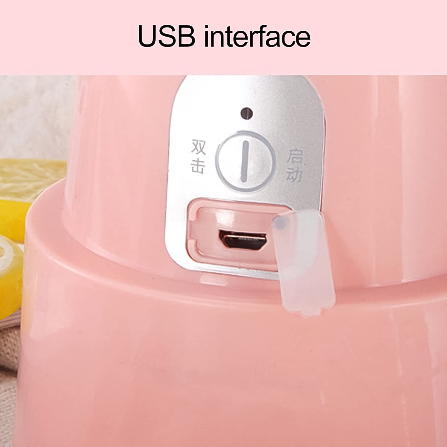 Foldable Electric Juicer Portable Blender Stainless Steel 6 Blades (500 Ml) - Shop Gharse