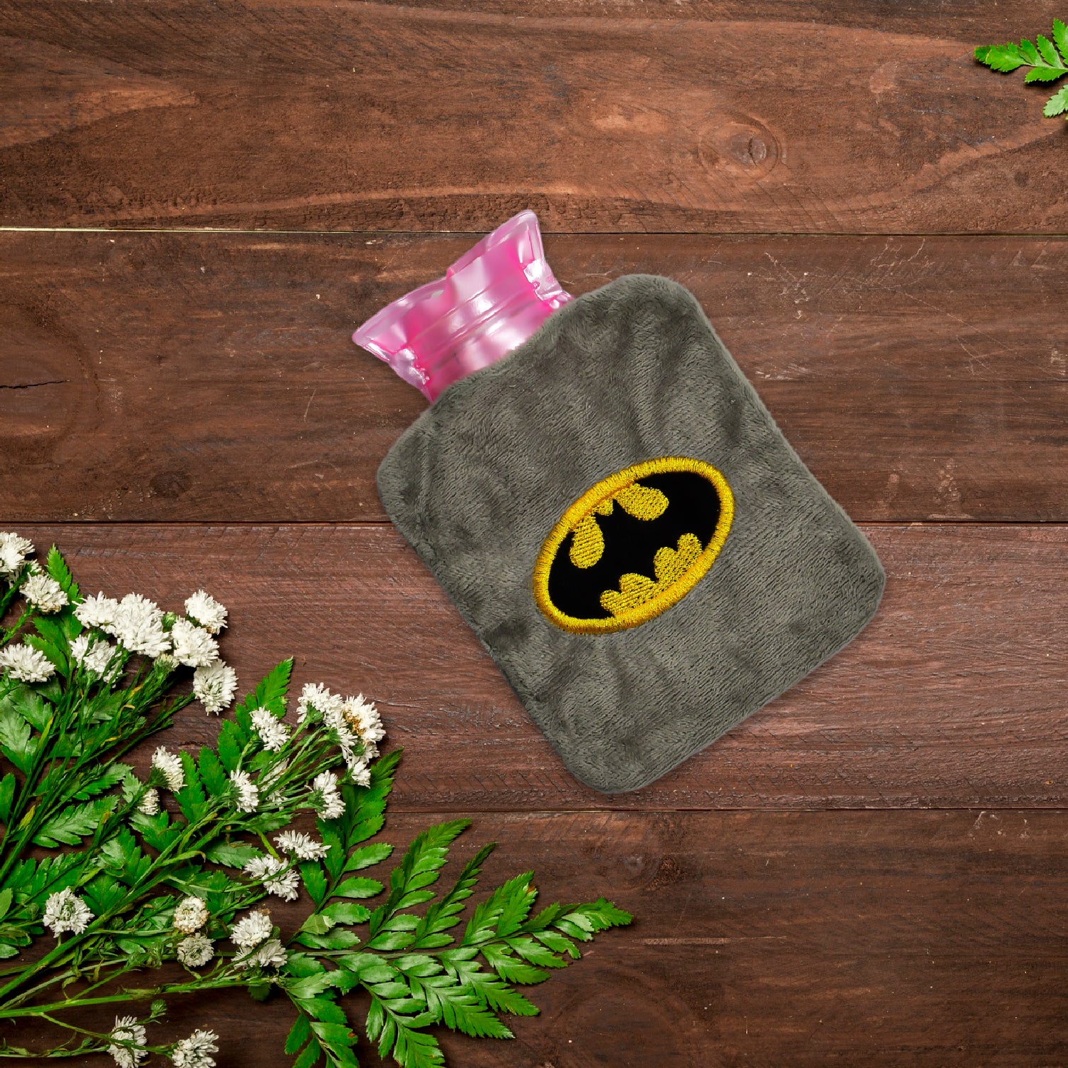 6505 Batman Small Hot Water Bag With Cover For Pain Relief Neck Shoulder Pain And Hand Feet Warmer Menstrual Cramps. - Shop Gharse