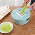Vegetable Choppers With Drain Basket  6 In 1 Vegetable Slicer Blades (1 Set) - Shop Gharse
