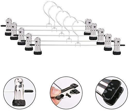 7202 Hangers With 2-adjustable Anti-rust Clips (Pack Of 12) - Shop Gharse