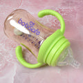 Plastic Baby Feeding Bottle With Handles Cleaning Brush  Straw (300 Ml  1 Pc) - Shop Gharse