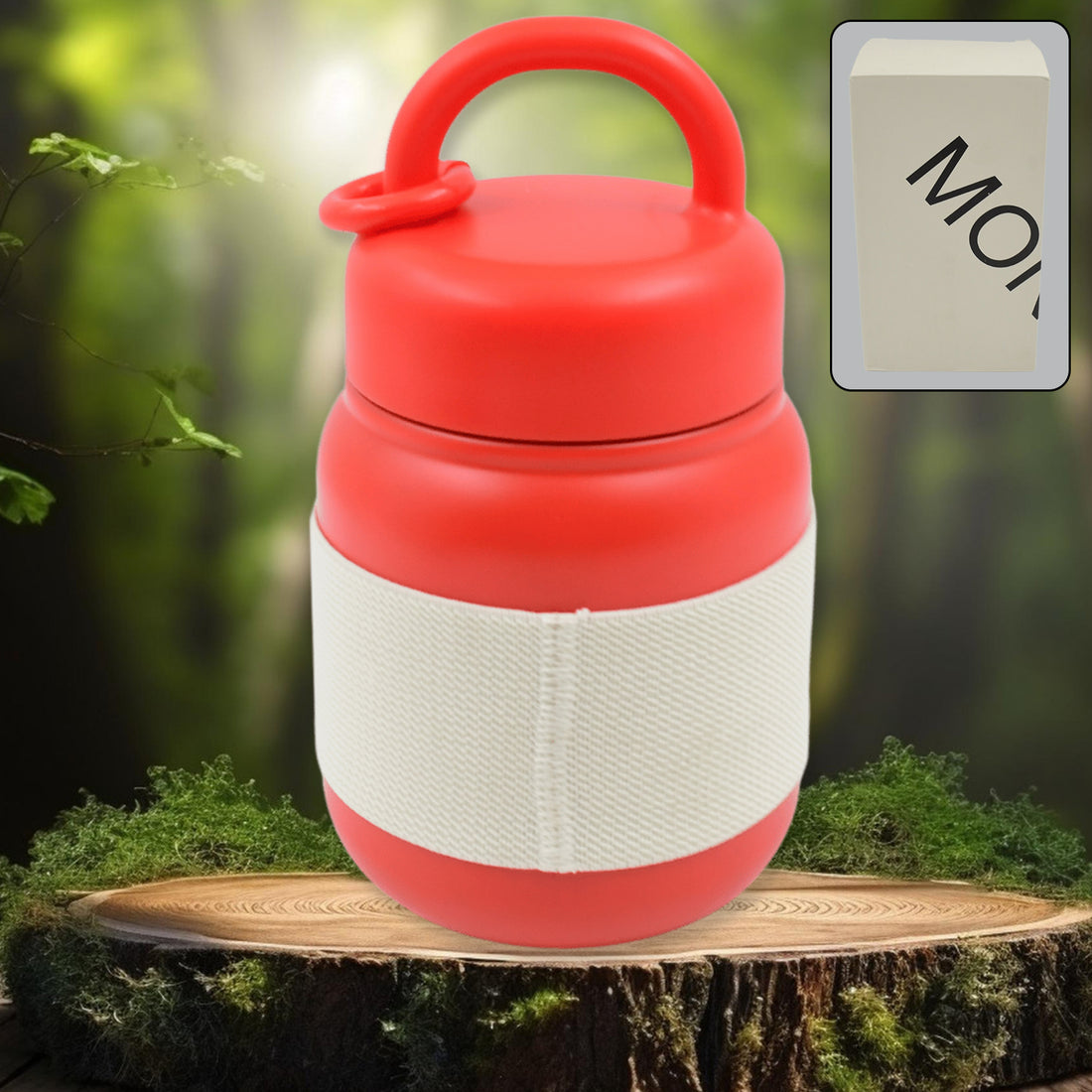 Stainless Steel Mug  Bottle Vacuum Insulated Cup With Handle  Rubber Grip (550 Ml) - Shop Gharse