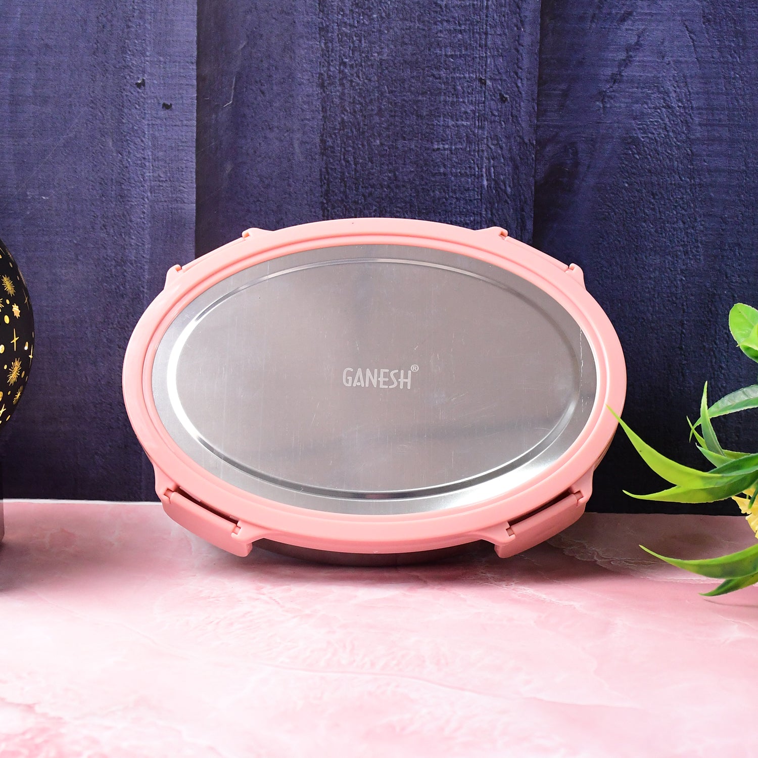 Ganesh Classy 2-piece Stainless Steel Lunch Box Set - Shop Gharse