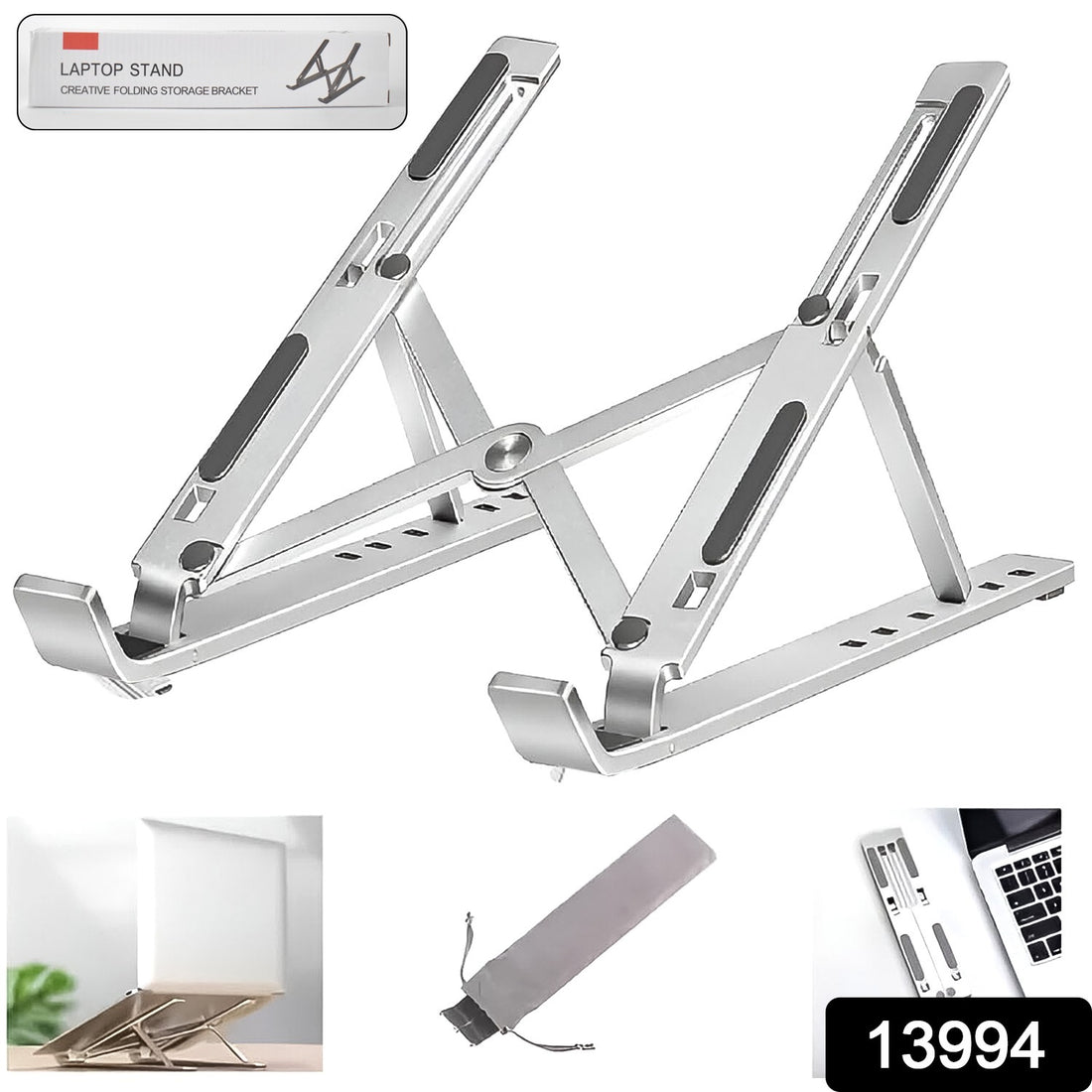 Home Foldable Height Adjustable Laptop Stand (1 Pc) - Shop Gharse