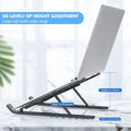 1320 Adjustable Laptop Stand Holder With Built-in Foldable Legs And High Quality Fibre - Shop Gharse