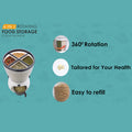 0127 4in1 Rice Dispenser Grain Storage Container Household Cereal Dispenser - Shop Gharse