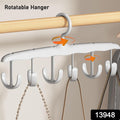 13948 Tank Top Hanger 12-hook Space Saving Hanger Capacity Rotatable Wood Space Saving Hanger Closet Organizers And Storage For Dorm  Apartment For Tank Top - Shop Gharse