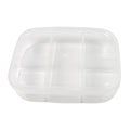 Plastic 5- Compartment Excellent Container Reusable Lunch Box (1 Pc) - Shop Gharse