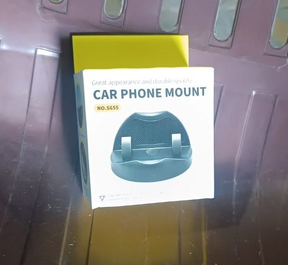 2 In 1 Car Anti-slip Mat Phone Holder Non Slip Sticky Phone Mount Holder (1 Set) - Shop Gharse