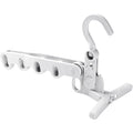 13049 5holes Foldable Clothes Hanger Travel Clothes Hanger Multifunctional Clothes Hanger Space-saving Wall Holder Clothes Rack Robust Clothes Hanger For Travel Indoors. - Shop Gharse