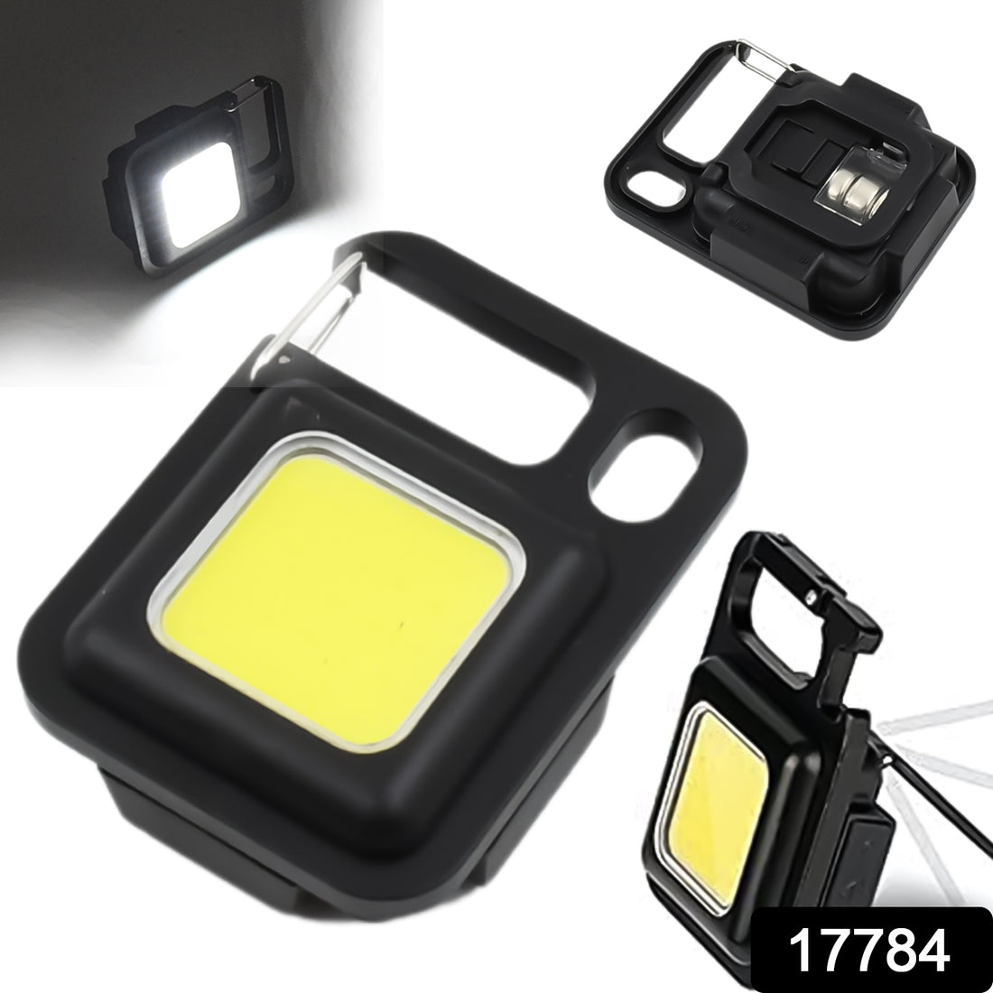 17784 Led Battery Operated Keychain Flashlight Small Work Light Withfolding Bracket Bottle Opener For Camping Hiking Emergency (1 Pc  Moq - 36 Pcs) - Shop Gharse