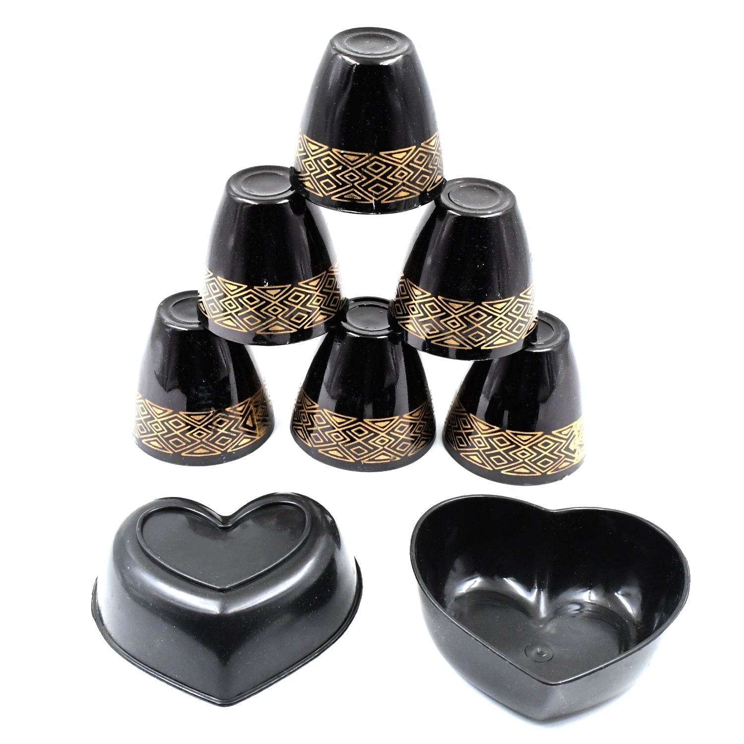 2 Bowl  6 Glass Snake Set ( 8 Pc Set ) - Shop Gharse