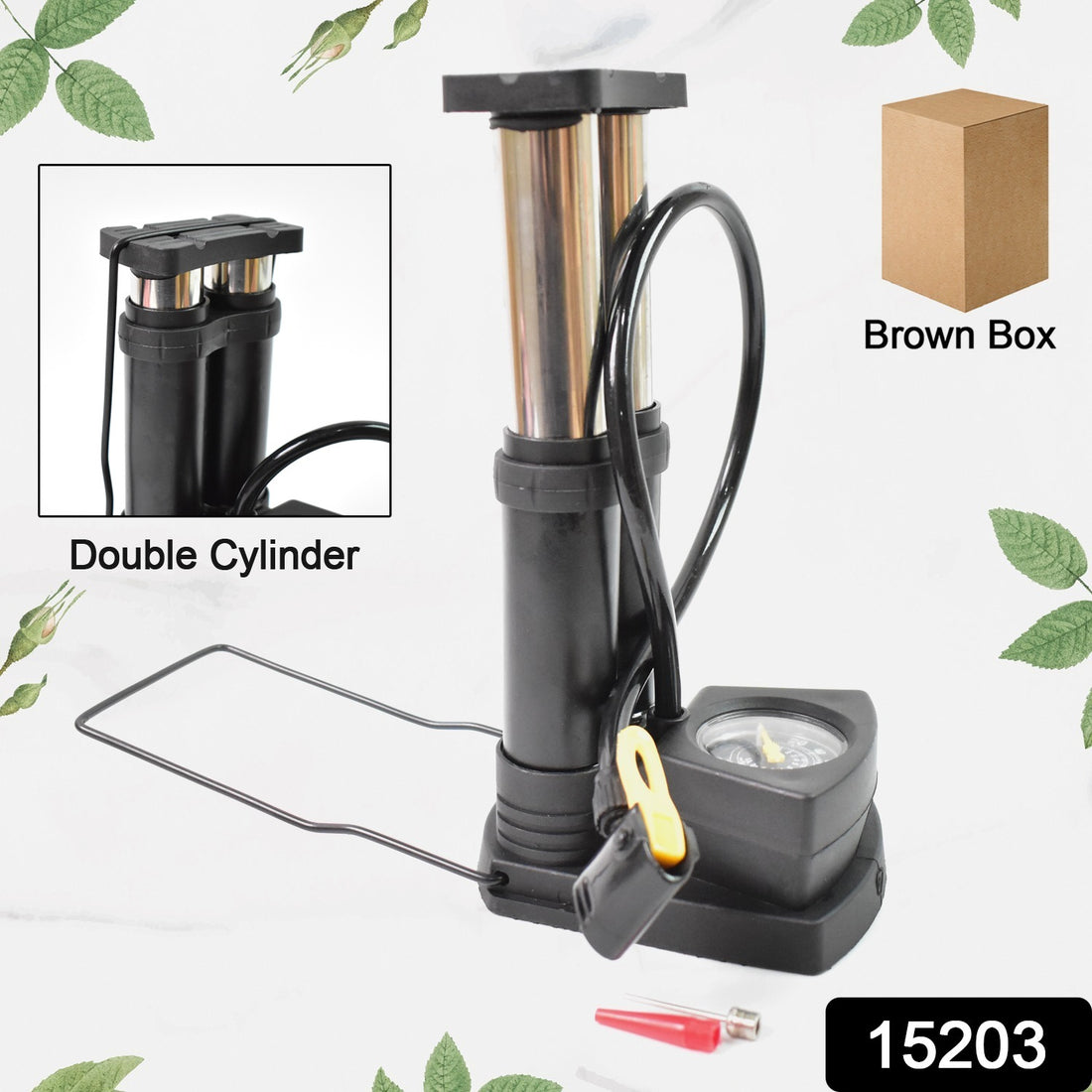 Foot  Portable  High Pressure Double-cylinder Air Pump (1 Pc) - Shop Gharse