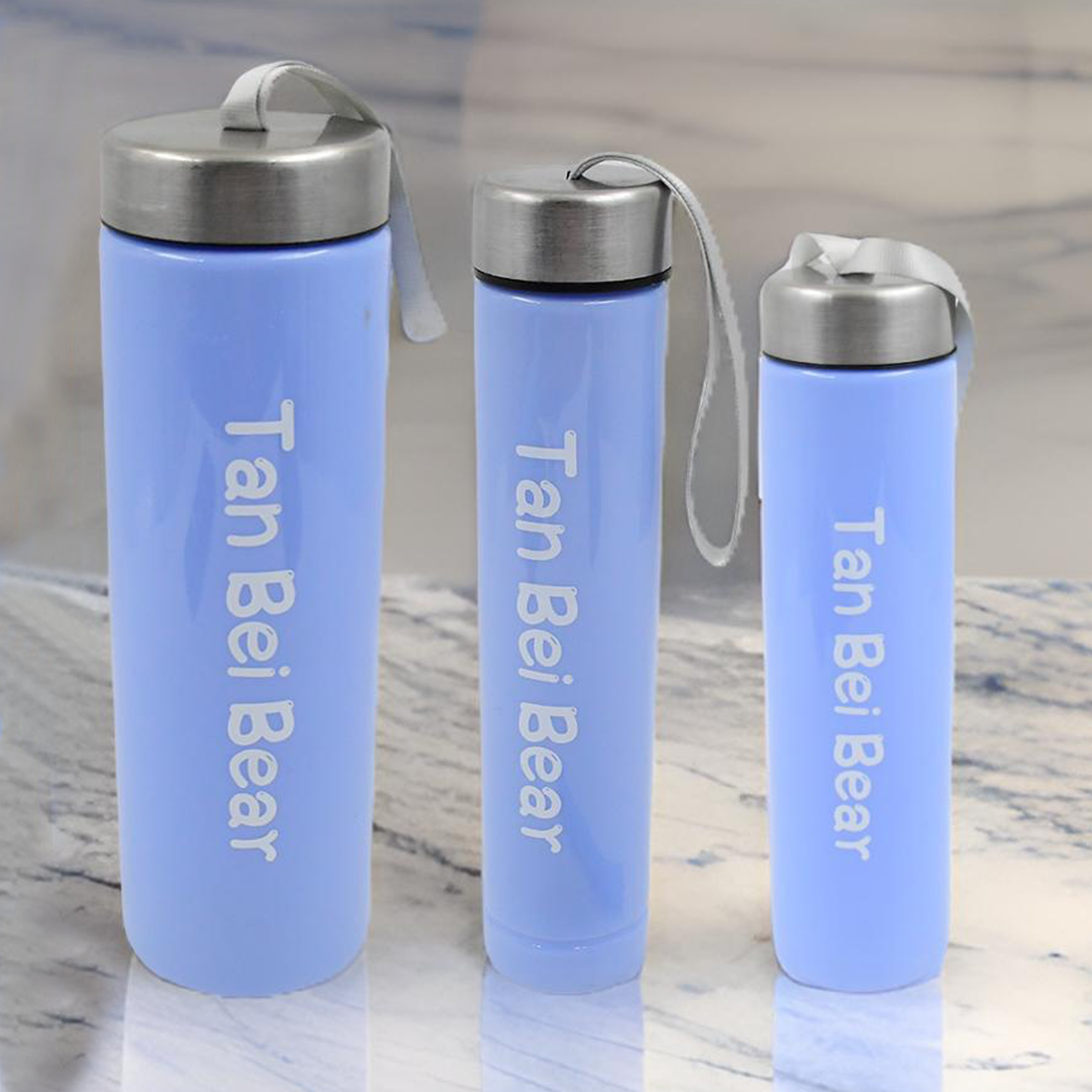 Plastic Water Bottle 3 Different Size Bottle  1 Pc Tumbler With Straw (4 Pc Set) - Shop Gharse