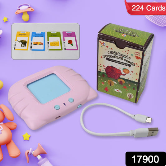 17900 Preschool Learning Toys Flash Cards For Small Kids Educational Toys English Words Learning Machine For Kids With 224 Words Birthday Gift For Kids Intelligent Electric Kids Language Card (1 Set) - Shop Gharse