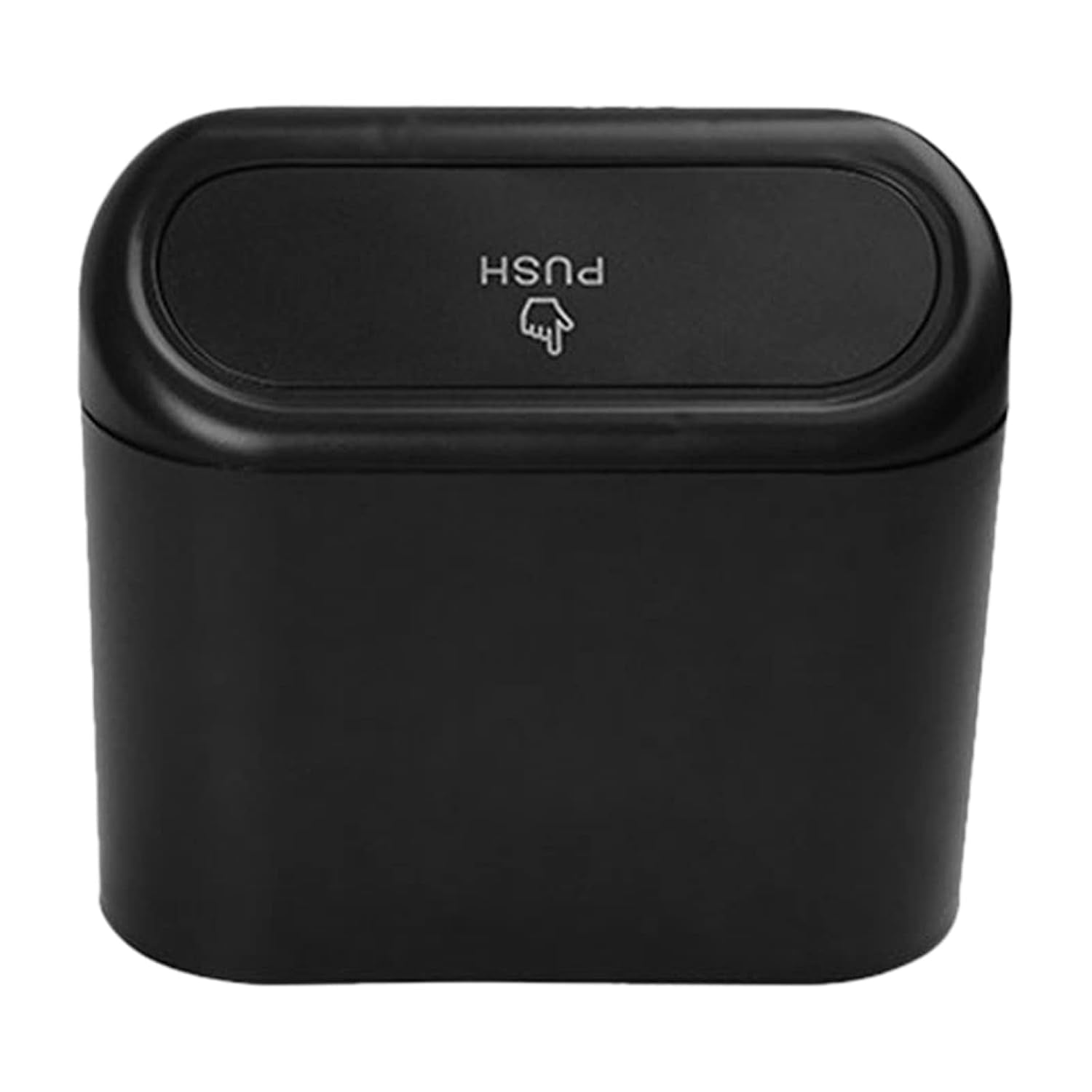 Plastic Mini Car Trash Can  Bin With Lid (1 Pc  With Brown Box) - Shop Gharse