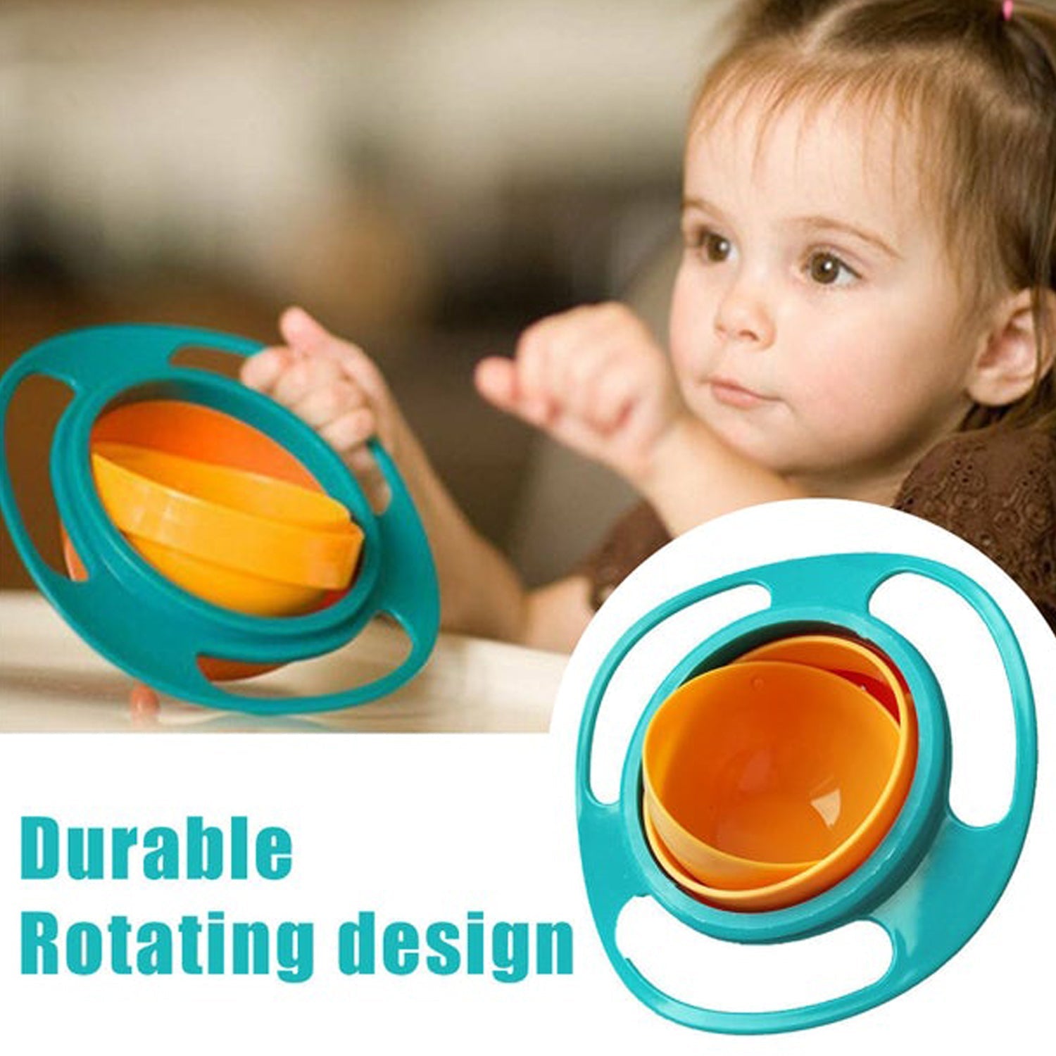 0617b Rotating Baby Bowl Used For Serving Food To Kids And Toddlers Etc. - Shop Gharse