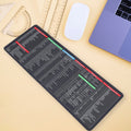 12982 Shortcut Keyboard Mat Mouse Pad Mat Mouse Pads For Desk Quick Key Super Large Anti-slip Keyboard Pad Desk Accessories Desktop Mouse Pad Office Oversized Big Mouse Pad Rubber (8030 Cm) - Shop Gharse