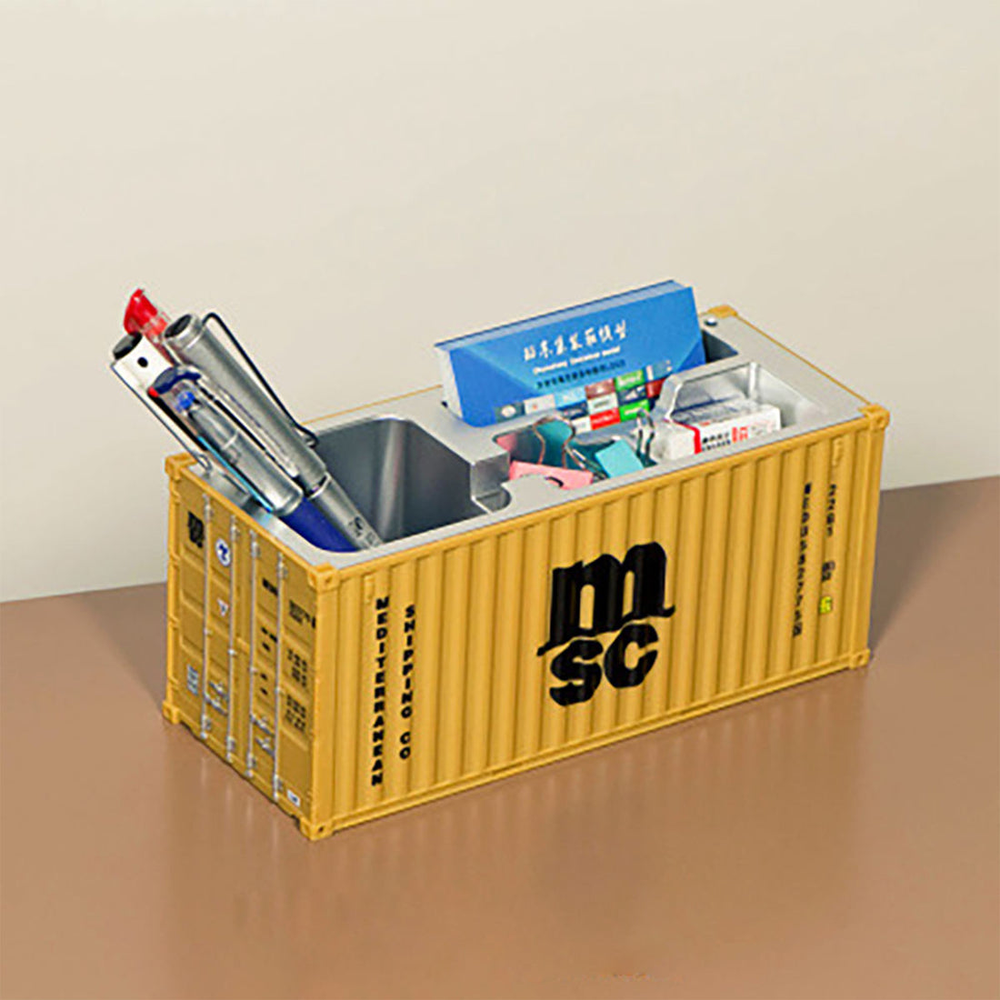 Shipping Container Pen Holder Shipping Container Model Pen Name Cardholder Simulated Container Model For Business Gift - Shop Gharse